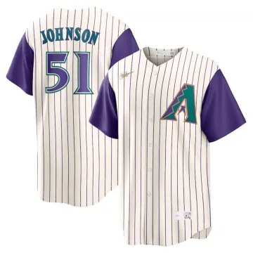 Randy Johnson Arizona Diamondbacks Nike Alternate Cooperstown Collection Jersey - Crème