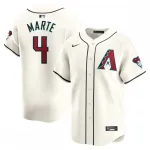 Ketel Marte Arizona Diamondbacks Nike Home Limited Player Jersey - Branco Ketel Marte Arizona Diamondbacks Nike Home Limited Player Jersey - Branco