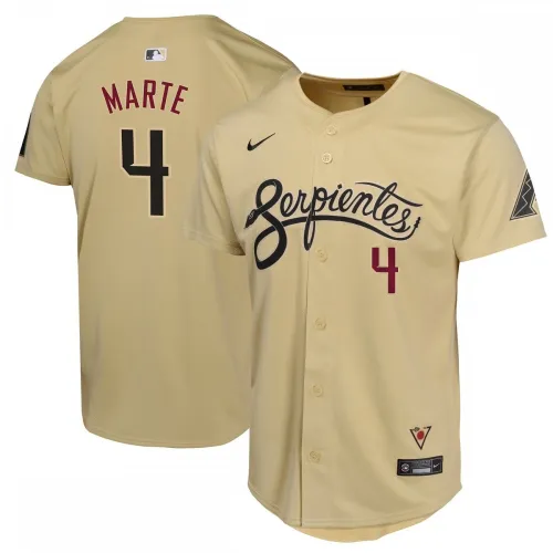 Ketel Marte Arizona Diamondbacks Nike City Connect Limited Spielertrikot für Kinder – Sand