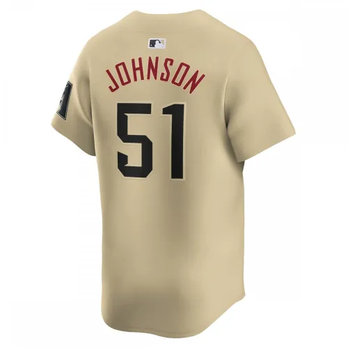 Randy Johnson Arizona Diamondbacks Nike City Connect-shirt voor gepensioneerde spelers – Zandkleur