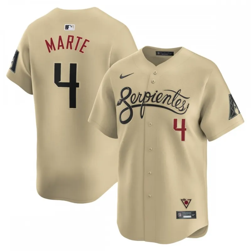 Ketel Marte Arizona Diamondbacks Nike City Connect Limited Player Jersey – Sand