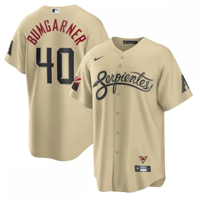 Madison Bumgarner Arizona Diamondbacks Nike City Connect Replica Player Jersey – Sand