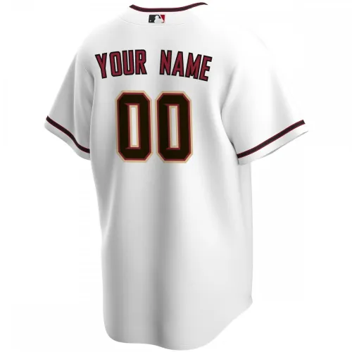 Arizona Diamondbacks Nike thuisreplica-shirt op maat – Wit