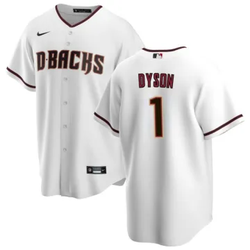 Hommes Arizona Diamondbacks Jarrod Dyson #1 Nike White Home 2020 Jersey