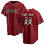 Arizona Diamondbacks Nike Red 2020 Alternate Custom Jersey voor heren Arizona Diamondbacks Nike Red 2020 Alternate Custom Jersey voor heren