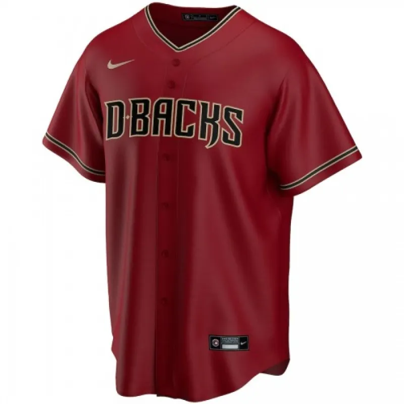 Arizona Diamondbacks Nike Red 2020 Alternate Custom Jersey voor heren