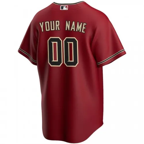 Men’s Arizona Diamondbacks Nike Red 2020 Alternate Custom Jersey