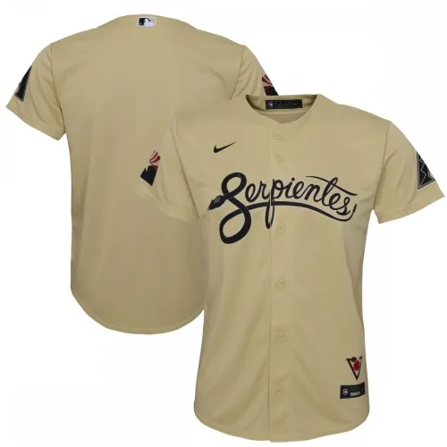 Arizona Diamondbacks Nike City Connect replica-shirt voor kinderen - Zandkleur