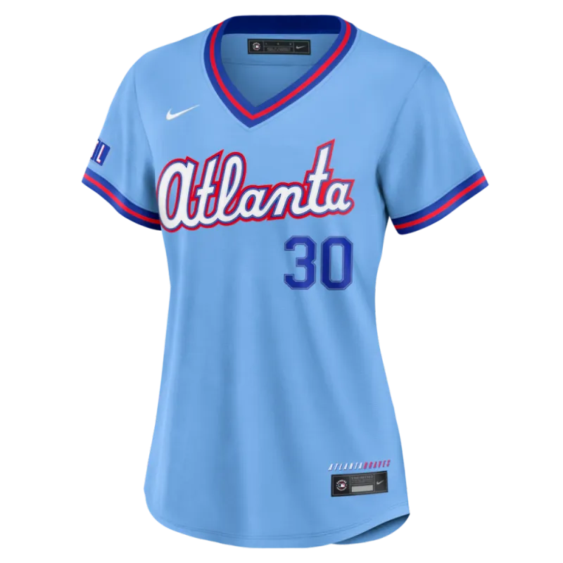 Drake Baldwin Atlanta Braves Nike Women’s 2026 City Connect Stadium Jersey – Powder Blue