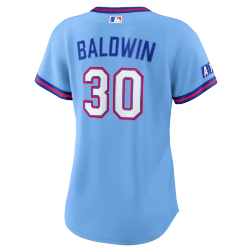 Drake Baldwin Atlanta Braves Nike Women’s 2026 City Connect Stadium Jersey – Powder Blue