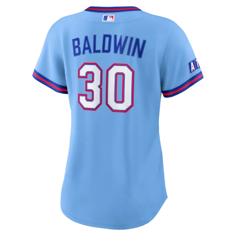 Drake Baldwin Atlanta Braves Nike Women’s 2026 City Connect Stadium Jersey – Powder Blue