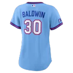 Drake Baldwin Atlanta Braves Nike Women’s 2026 City Connect Stadium Jersey – Powder Blue