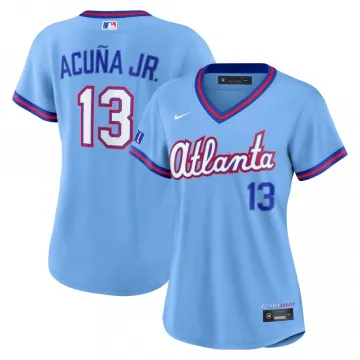 Ronald Acuña Jr. Atlanta Braves Nike Women's 2026 City Connect Stadium Jersey - Powder Blue