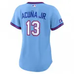 Ronald Acuña Jr. Atlanta Braves Nike Women’s 2026 City Connect Stadium Jersey – Powder Blue