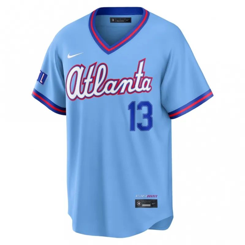 Ronald Acuña Jr. Atlanta Braves Nike 2026 City Connect Stadium Jersey – Powder Blue