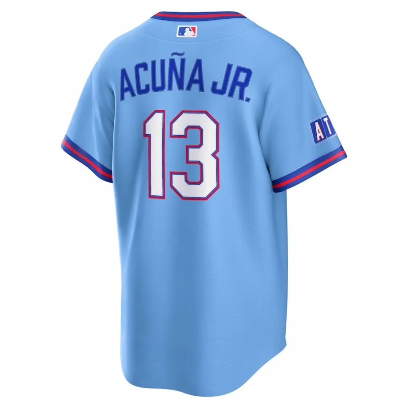 Ronald Acuña Jr. Atlanta Braves Nike 2026 City Connect Stadium Jersey – Powder Blue