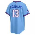 Ronald Acuña Jr. Atlanta Braves Nike 2026 City Connect Stadium Jersey – Powder Blue