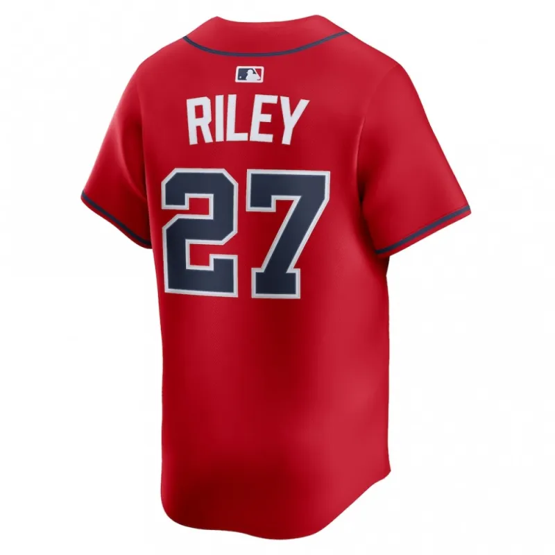 Austin Riley Atlanta Braves Nike Alternate Limited Player Jersey – Red