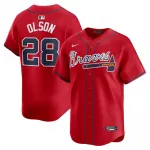 Maillot de joueur alternatif en édition limitée Nike de Matt Olson (Atlanta Braves) – Rouge Matt Olson Atlanta Braves Nike Alternate Limited Player Jersey – Red