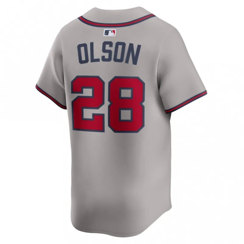 Matt Olson Atlanta Braves Nike Road Limited Player Jersey – Gray