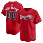 Atlanta Braves Nike Alternate Limited Custom Jersey - Red Atlanta Braves Nike Alternate Limited Custom Jersey – Red