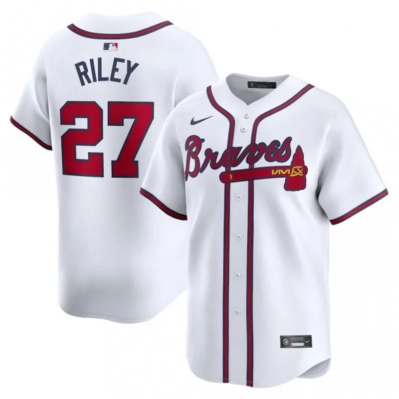 Austin Riley Atlanta Braves Nike Home Limited Player Jersey – White