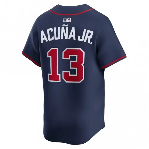 Ronald Acuña Jr. Atlanta Braves Nike Alternate Limited Jersey – Navy