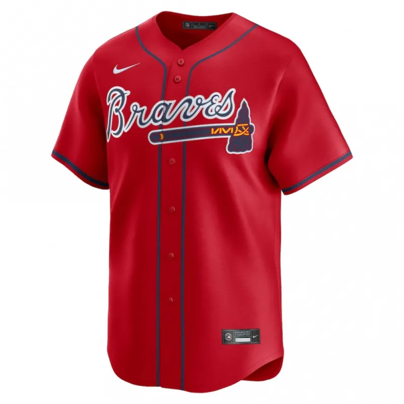 Atlanta Braves Nike Alternate Limited Jersey – Red