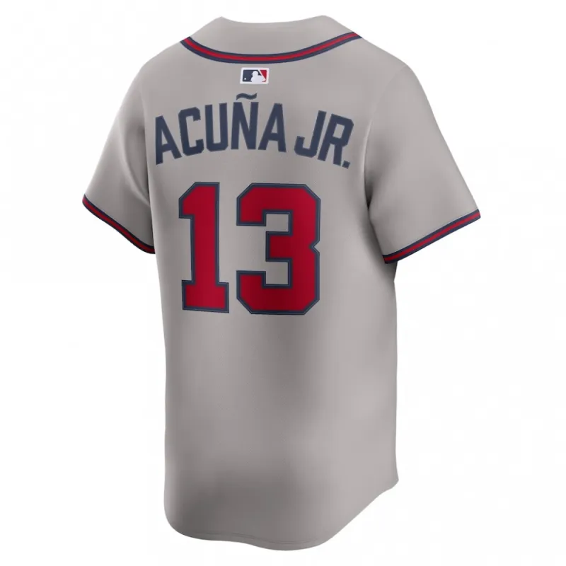 Ronald Acuña Jr. Atlanta Braves Nike Road Limited Player Jersey – Gray