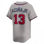 Ronald Acuña Jr. Atlanta Braves Nike Road Limited Player Jersey – Gray
