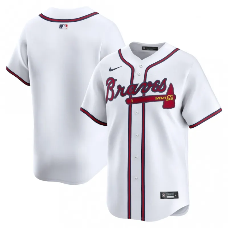 Atlanta Braves Nike Home Limited Jersey – White