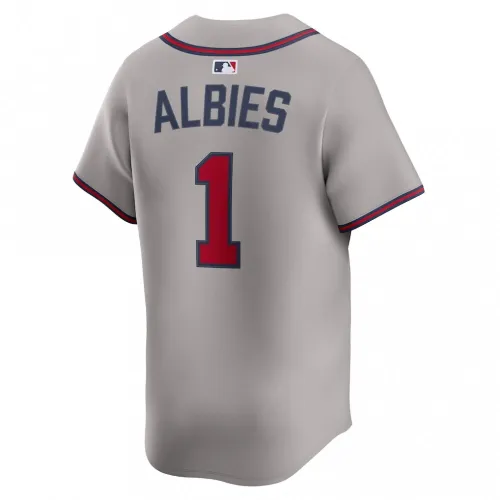 Ozzie Albies Atlanta Braves Nike Road Limited Player Jersey – Gray