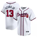 Ronald Acuña Jr. Atlanta Braves Nike Home Limited Player Jersey - White Ronald Acuña Jr. Atlanta Braves Nike Home Limited Player Jersey – White