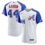Hank Aaron Atlanta Braves Nike 2023 City Connect Authentic Player Jersey - White Hank Aaron Atlanta Braves Nike 2023 City Connect Authentic Player Jersey – White