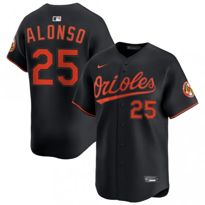 Pete Alonso Baltimore Orioles Nike Alternate Limited Player Jersey – Black