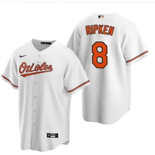 Maglia Baltimore Orioles Cal Ripken #8 Nike White Home 2020 Uomo