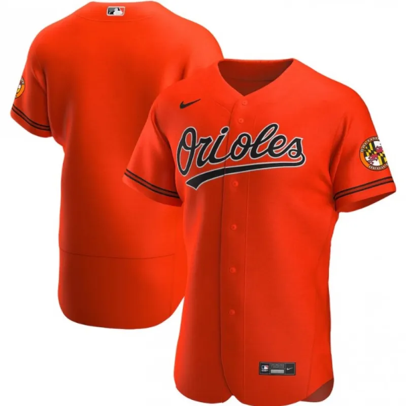 Men’s Baltimore Orioles Nike Orange Alternate Authentic Team Jersey