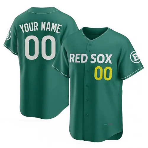 Boston Red Sox Nike 2025 City Connect Limited Custom Jersey – Grün