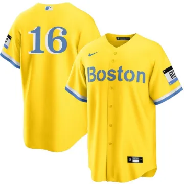 Maillot réplique Nike City Connect de Jarren Duran (Boston Red Sox) - Or