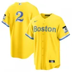 Xander Bogaerts Boston Red Sox Nike 2021 City Connect Replica Player Jersey - Goud/Lichtblauw