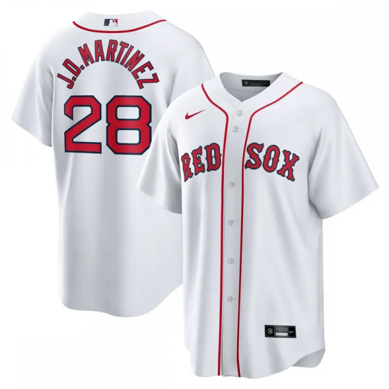 J.D. Martinez Boston Red Sox Nike Home Replica Player Name Jersey – White