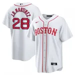 J.D. Martinez Boston Red Sox Nike 2021 Patriots' Day Maglia Replica Ufficiale del Giocatore - Bianco J.D. Martinez Boston Red Sox Nike 2021 Patriots’ Day Official Replica Player Jersey – White