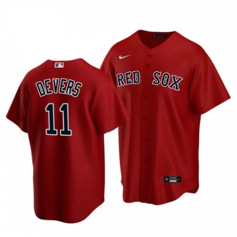 Men’s Boston Red Sox Rafael Devers #11 Nike Red Home 2020 Jersey