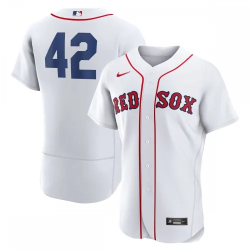 Maglia autentica Nike dei Boston Red Sox per il Jackie Robinson Day 2023 - Bianca