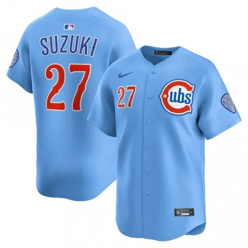 Seiya Suzuki Chicago Cubs Nike Alternate Limited Jersey - Light Blue