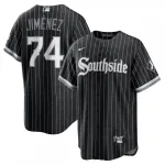 Eloy Jimenez Chicago White Sox Nike 2021 City Connect Replica Player Jersey - Zwart/Anthraciet