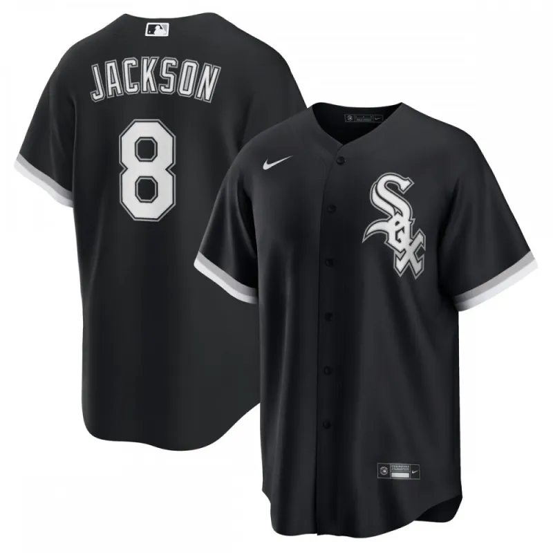 Bo Jackson Chicago White Sox Nike Alternate Cooperstown Collection Replica Player Jersey – Black