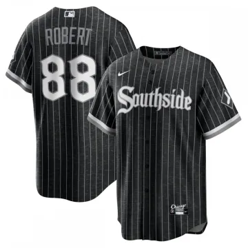 Luis Robert Chicago White Sox Nike 2021 City Connect Replica Maglia Giocatore - Nero