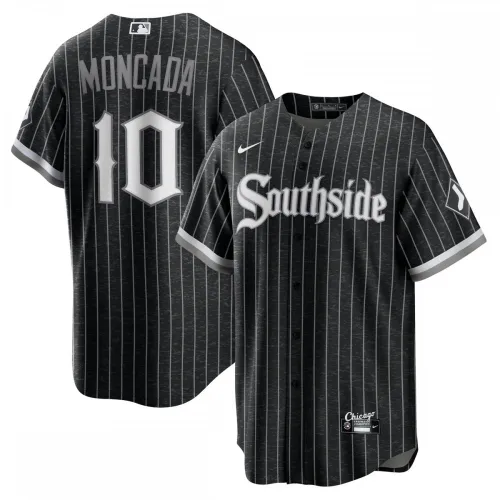 Yoan Moncada Chicago White Sox Nike 2021 City Connect Replica Player Jersey - Noir