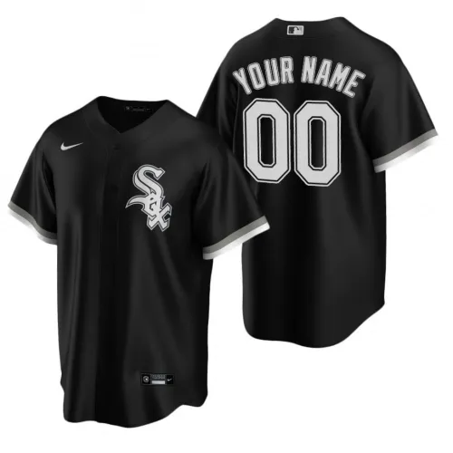Chicago White Sox Männer Nike Schwarz 2020 Custom Jersey